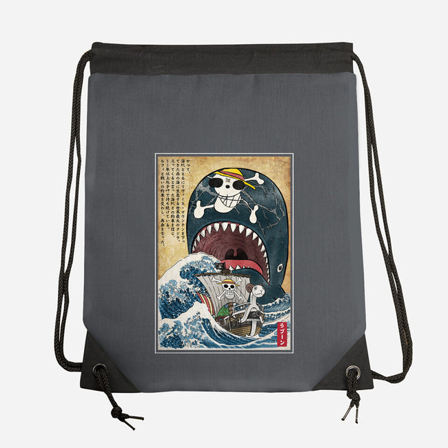 Goodbye Laboon Woodblock-None-Drawstring-Bag-DrMonekers