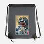 Goodbye Laboon Woodblock-None-Drawstring-Bag-DrMonekers