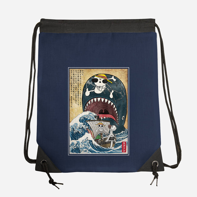 Goodbye Laboon Woodblock-None-Drawstring-Bag-DrMonekers