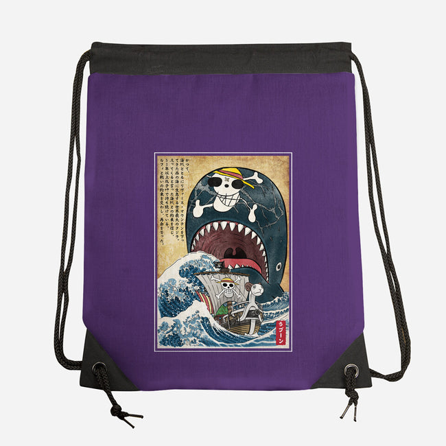 Goodbye Laboon Woodblock-None-Drawstring-Bag-DrMonekers