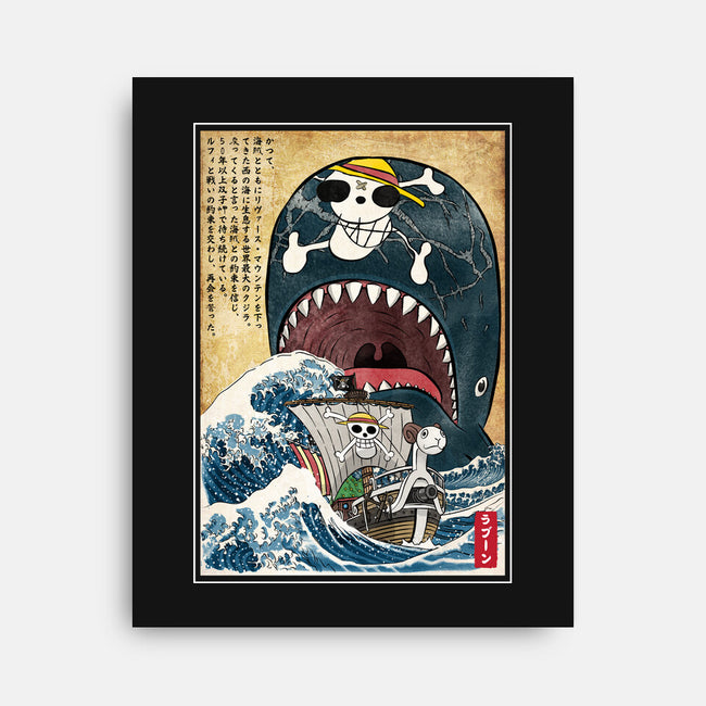 Goodbye Laboon Woodblock-None-Stretched-Canvas-DrMonekers