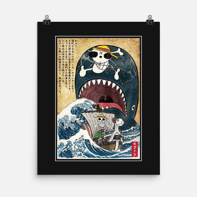 Goodbye Laboon Woodblock-None-Matte-Poster-DrMonekers