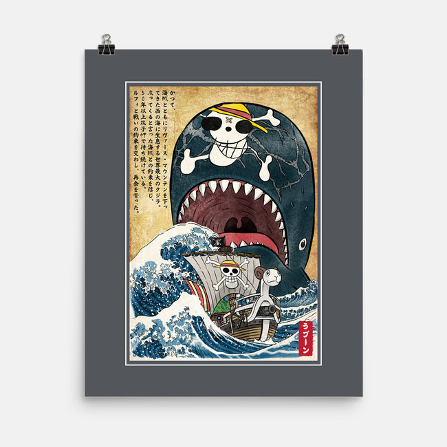 Goodbye Laboon Woodblock-None-Matte-Poster-DrMonekers