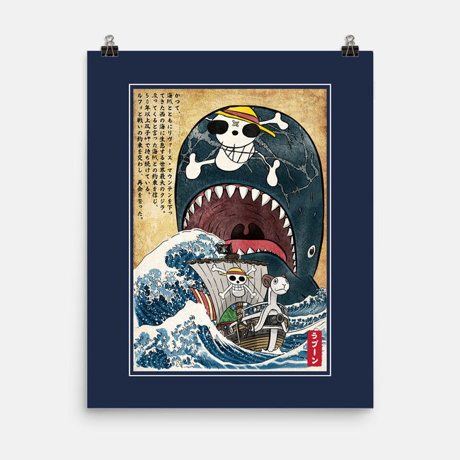 Goodbye Laboon Woodblock-None-Matte-Poster-DrMonekers