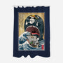 Goodbye Laboon Woodblock-None-Polyester-Shower Curtain-DrMonekers