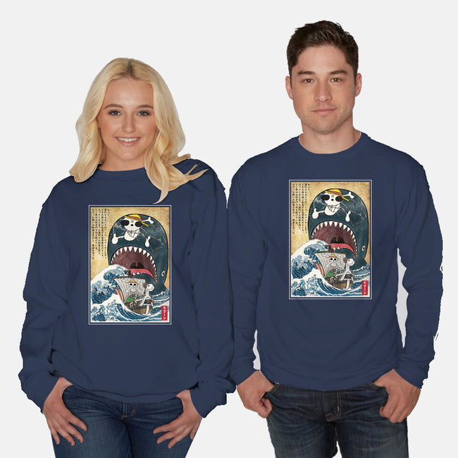 Goodbye Laboon Woodblock-Unisex-Crew Neck-Sweatshirt-DrMonekers