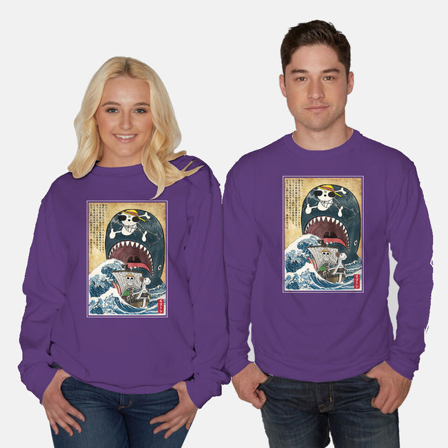 Goodbye Laboon Woodblock-Unisex-Crew Neck-Sweatshirt-DrMonekers