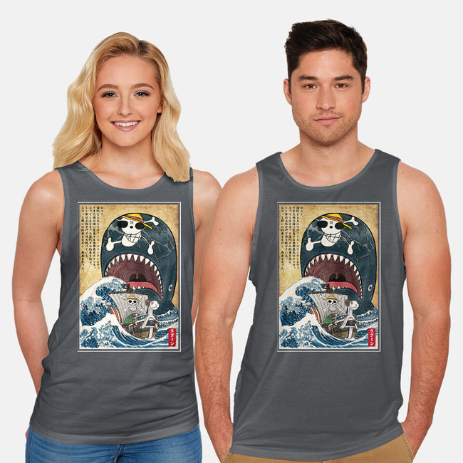 Goodbye Laboon Woodblock-Unisex-Basic-Tank-DrMonekers