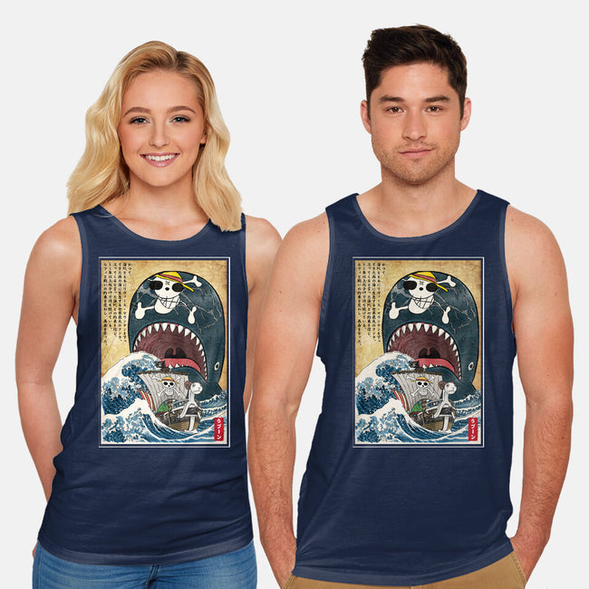 Goodbye Laboon Woodblock-Unisex-Basic-Tank-DrMonekers