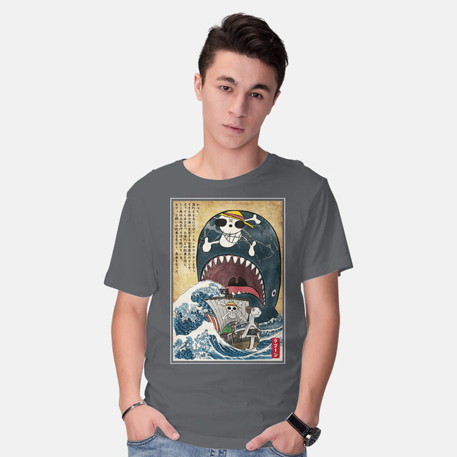 Goodbye Laboon Woodblock-Mens-Basic-Tee-DrMonekers