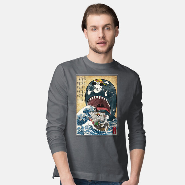 Goodbye Laboon Woodblock-Mens-Long Sleeved-Tee-DrMonekers