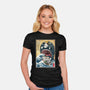 Goodbye Laboon Woodblock-Womens-Fitted-Tee-DrMonekers