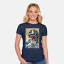 Goodbye Laboon Woodblock-Womens-Fitted-Tee-DrMonekers