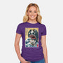 Goodbye Laboon Woodblock-Womens-Fitted-Tee-DrMonekers