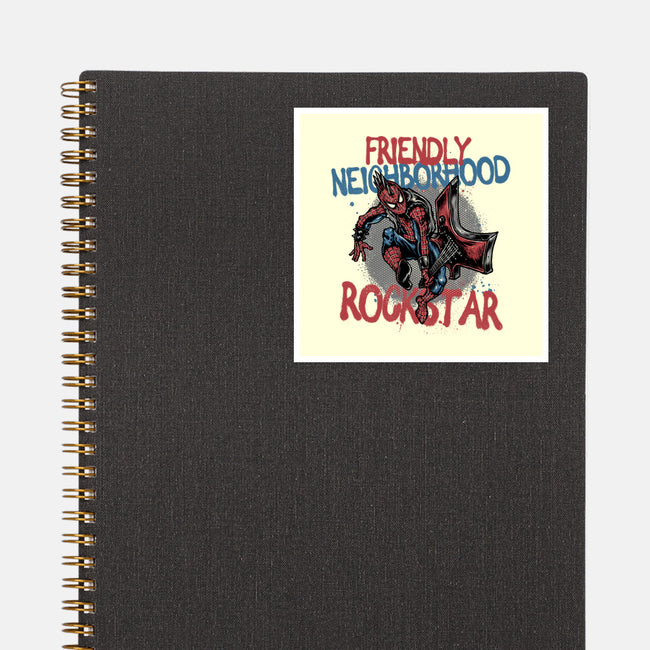 Friendly Neighborhood Rockstar-None-Glossy-Sticker-glitchygorilla