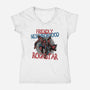 Friendly Neighborhood Rockstar-Womens-V-Neck-Tee-glitchygorilla