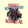 Friendly Neighborhood Rockstar-None-Polyester-Shower Curtain-glitchygorilla