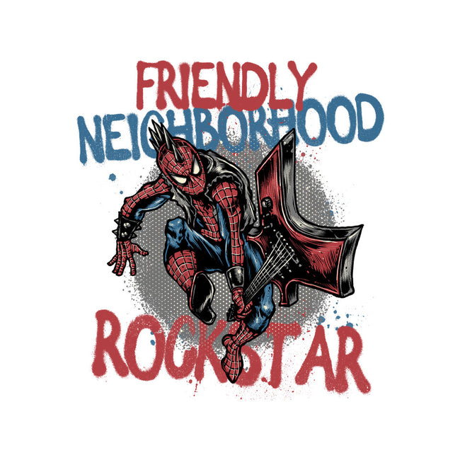 Friendly Neighborhood Rockstar-Womens-Basic-Tee-glitchygorilla