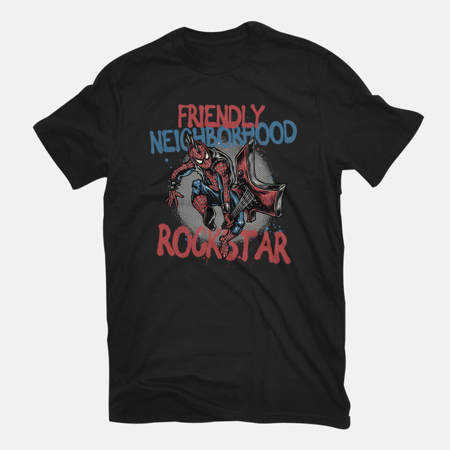 Friendly Neighborhood Rockstar-Mens-Heavyweight-Tee-glitchygorilla