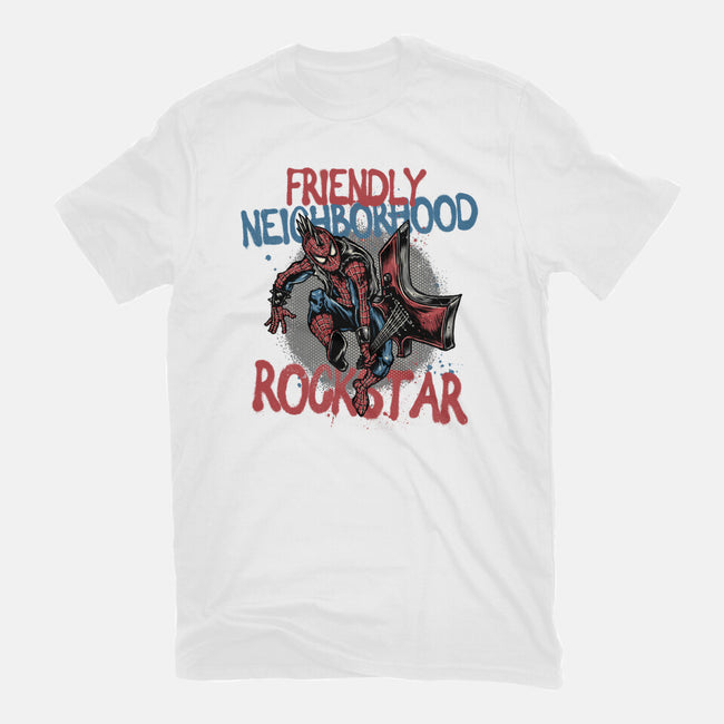 Friendly Neighborhood Rockstar-Unisex-Basic-Tee-glitchygorilla