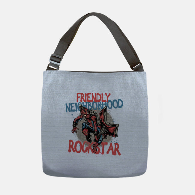 Friendly Neighborhood Rockstar-None-Adjustable Tote-Bag-glitchygorilla