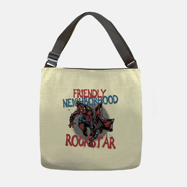 Friendly Neighborhood Rockstar-None-Adjustable Tote-Bag-glitchygorilla