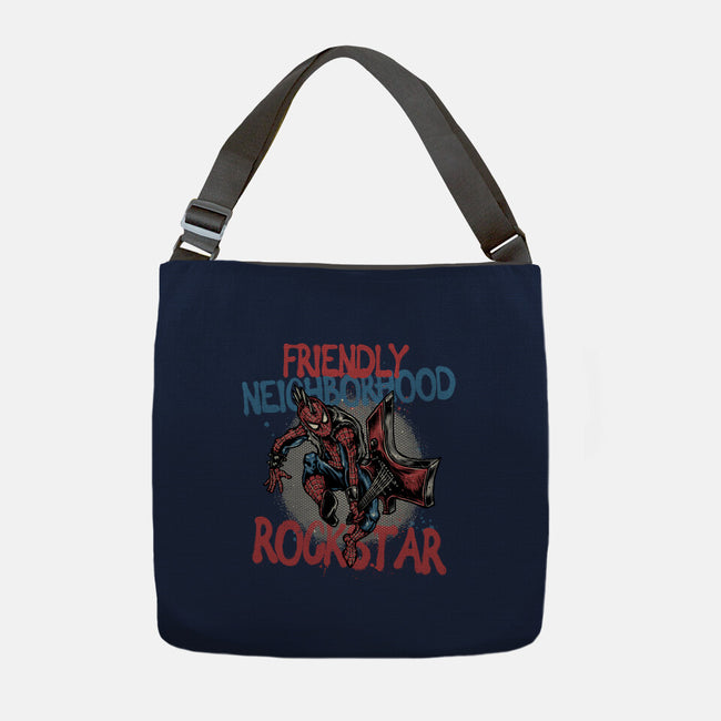 Friendly Neighborhood Rockstar-None-Adjustable Tote-Bag-glitchygorilla