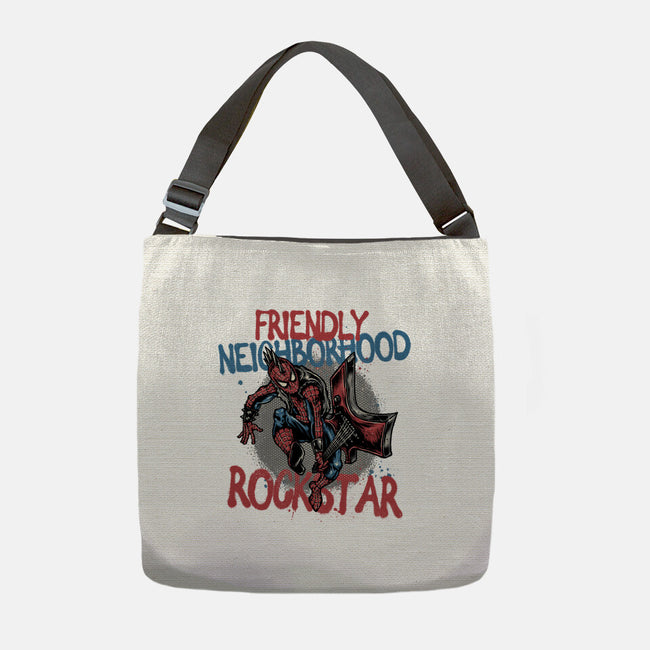 Friendly Neighborhood Rockstar-None-Adjustable Tote-Bag-glitchygorilla