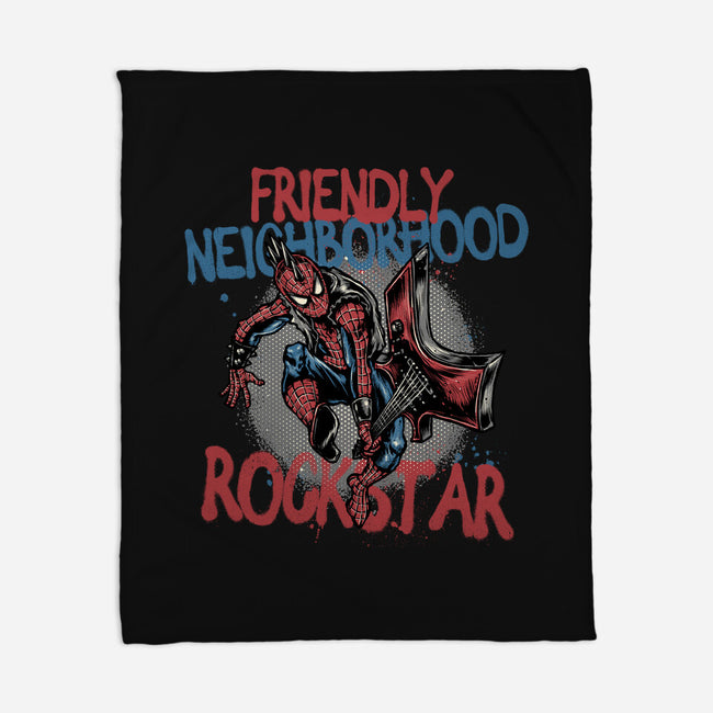 Friendly Neighborhood Rockstar-None-Fleece-Blanket-glitchygorilla