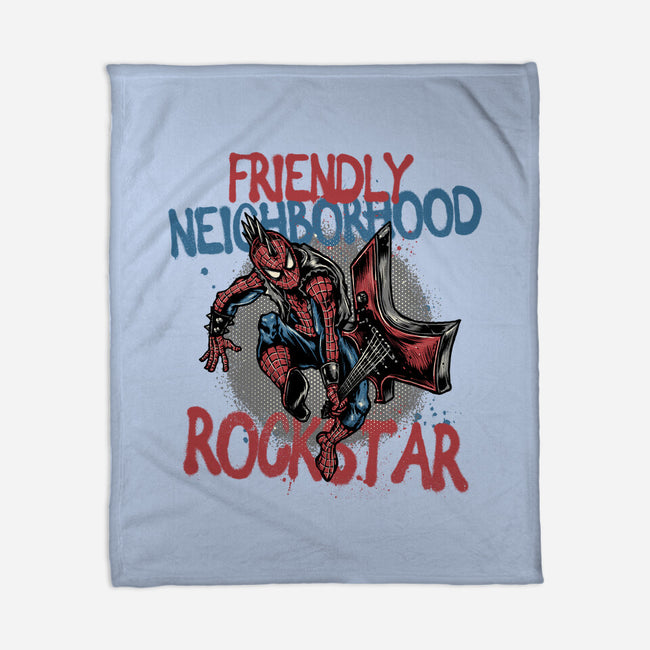 Friendly Neighborhood Rockstar-None-Fleece-Blanket-glitchygorilla