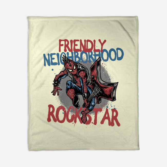 Friendly Neighborhood Rockstar-None-Fleece-Blanket-glitchygorilla