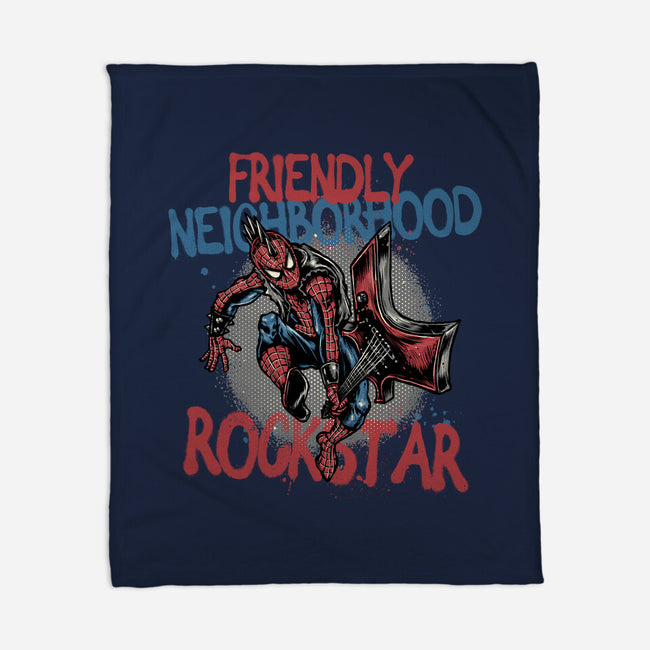 Friendly Neighborhood Rockstar-None-Fleece-Blanket-glitchygorilla
