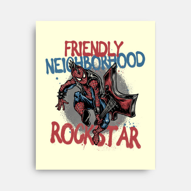 Friendly Neighborhood Rockstar-None-Stretched-Canvas-glitchygorilla