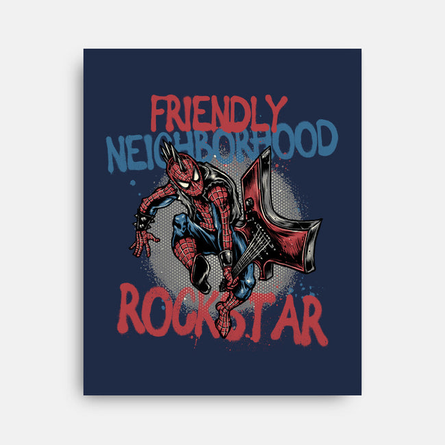 Friendly Neighborhood Rockstar-None-Stretched-Canvas-glitchygorilla