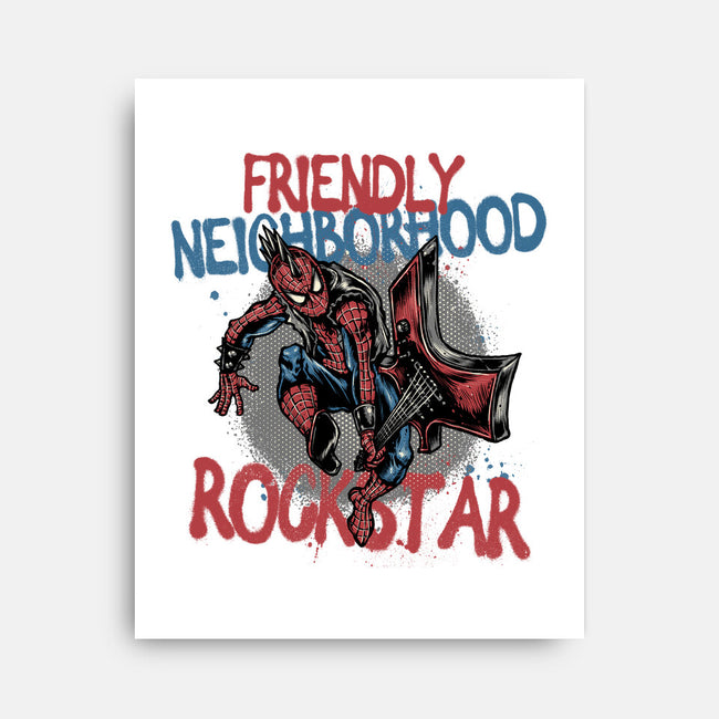 Friendly Neighborhood Rockstar-None-Stretched-Canvas-glitchygorilla