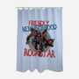 Friendly Neighborhood Rockstar-None-Polyester-Shower Curtain-glitchygorilla