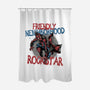 Friendly Neighborhood Rockstar-None-Polyester-Shower Curtain-glitchygorilla