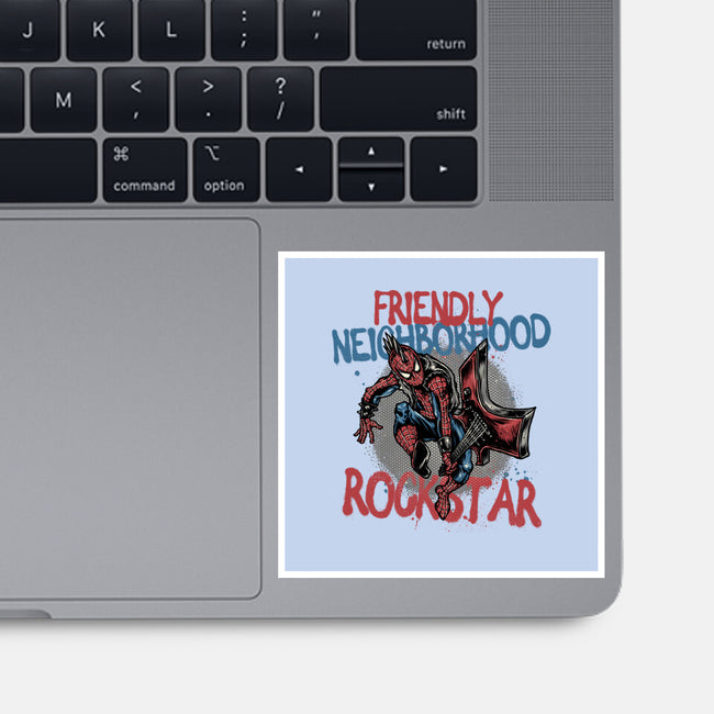 Friendly Neighborhood Rockstar-None-Glossy-Sticker-glitchygorilla
