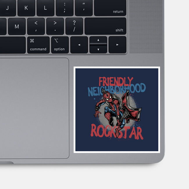 Friendly Neighborhood Rockstar-None-Glossy-Sticker-glitchygorilla