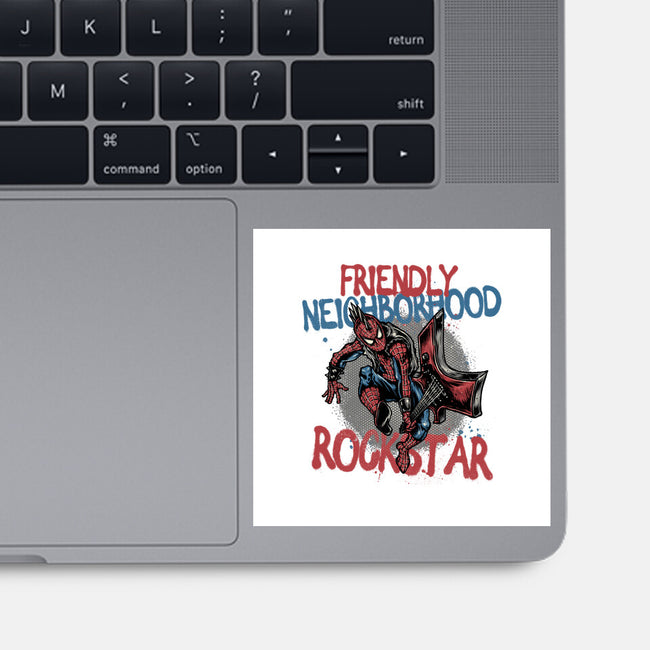 Friendly Neighborhood Rockstar-None-Glossy-Sticker-glitchygorilla
