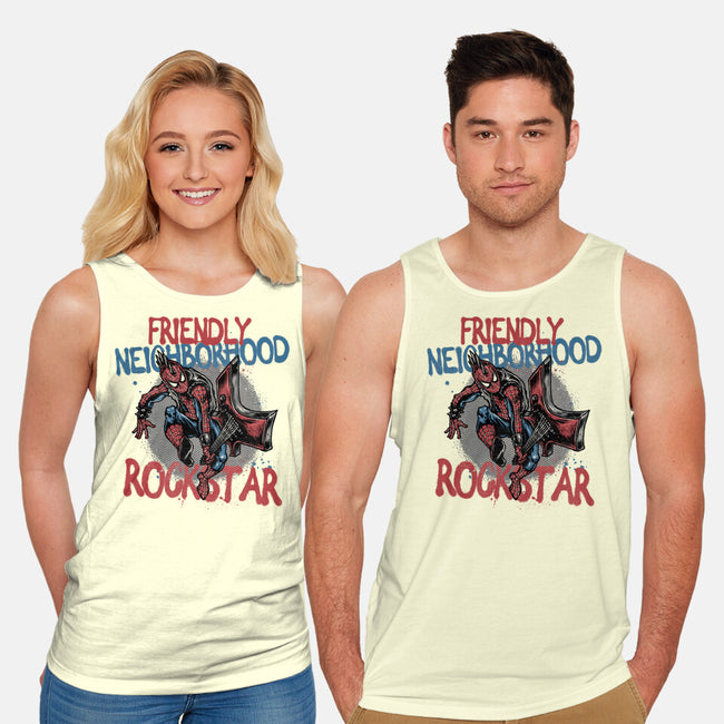 Friendly Neighborhood Rockstar-Unisex-Basic-Tank-glitchygorilla