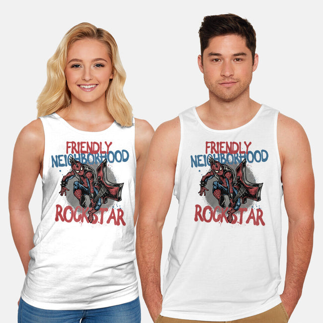 Friendly Neighborhood Rockstar-Unisex-Basic-Tank-glitchygorilla