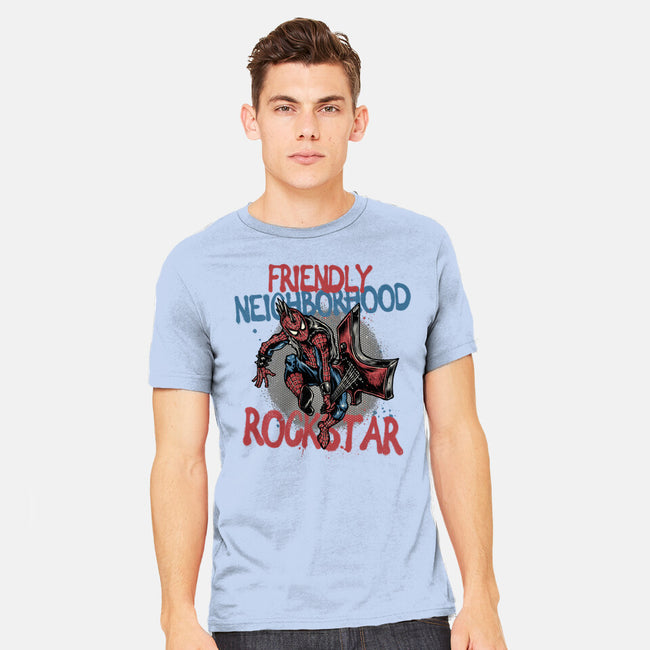 Friendly Neighborhood Rockstar-Mens-Heavyweight-Tee-glitchygorilla