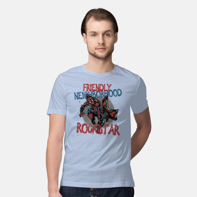 Friendly Neighborhood Rockstar-Mens-Premium-Tee-glitchygorilla