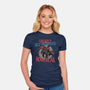 Friendly Neighborhood Rockstar-Womens-Fitted-Tee-glitchygorilla