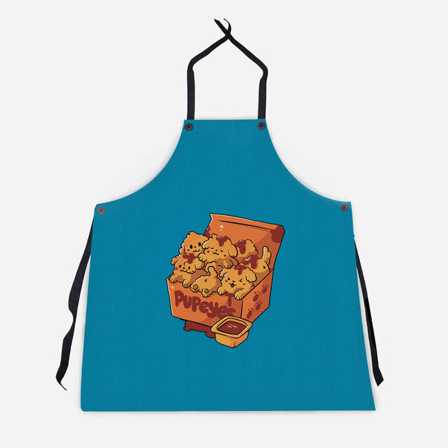 Pupeyes Cute Dogs-Unisex-Kitchen-Apron-tobefonseca
