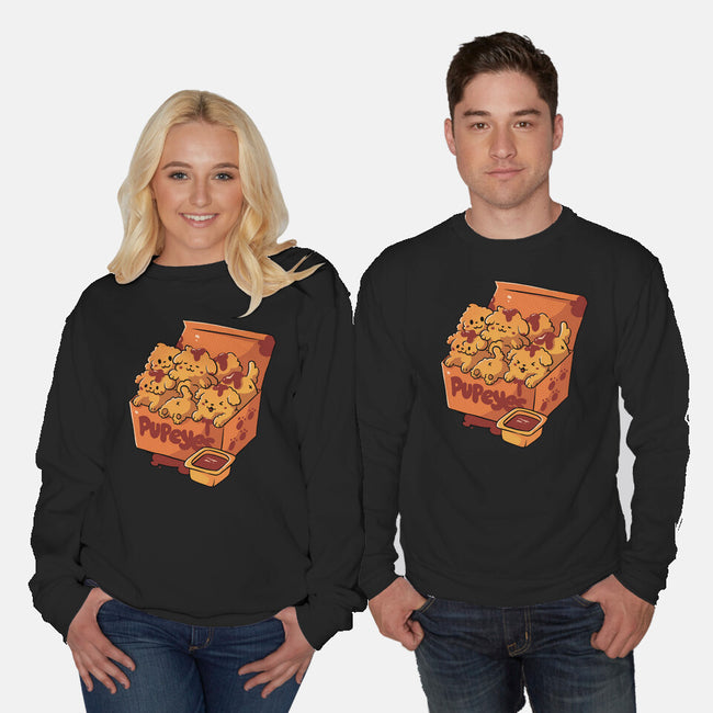 Pupeyes Cute Dogs-Unisex-Crew Neck-Sweatshirt-tobefonseca
