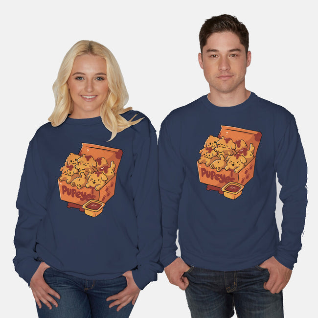 Pupeyes Cute Dogs-Unisex-Crew Neck-Sweatshirt-tobefonseca