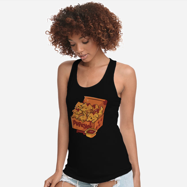 Pupeyes Cute Dogs-Womens-Racerback-Tank-tobefonseca