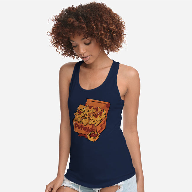 Pupeyes Cute Dogs-Womens-Racerback-Tank-tobefonseca